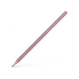 Ceruza Faber-Castell Grip 2001 B rózsaszín ergonomikus háromszög formájú test málna szinű pötyökkel