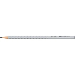 Ceruza Faber-Castell Grip 2001 HB szürke ergonomikus háromszög formájú test fekete pötyökkel