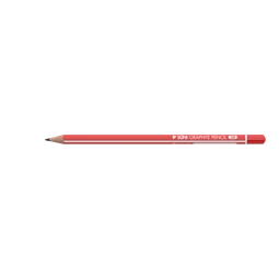Ceruza ICO SÜNI háromszögű, 2B grafit piros-fehér csíkos test 1db