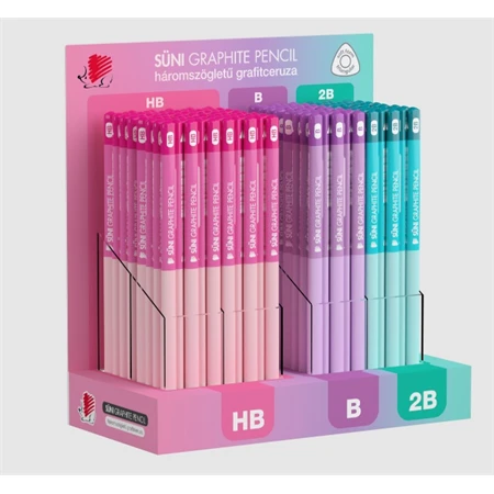 Ceruza ICO SÜNI háromszögű, 2B grafit Light pasztel 1db
