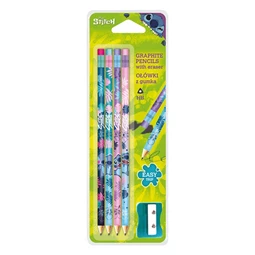 Ceruza Lilo és Stitch háromszögletű radíros HB 4 darabos COOLPACK