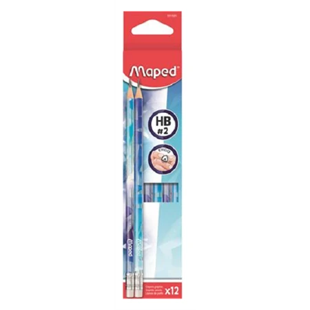Ceruza MAPED Arctic jégvilág háromszögletű HB radíros 1db