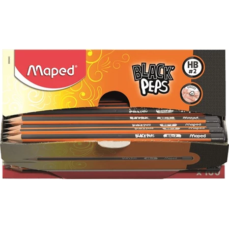 Ceruza MAPED Black Peps háromszögletű HB