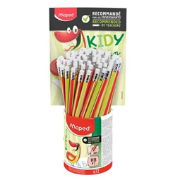 Ceruza MAPED Kidy Learn háromszögletű HB radíros szuper csúszásmentes texturált felület