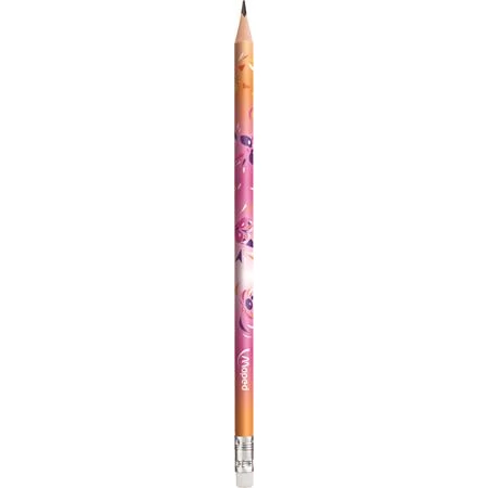 Ceruza MAPED Mini Cute radírral, HB, háromszögletű, 1db