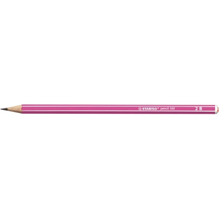 Ceruza STABILO Pencil 160 2B, hatszögletű, rózsaszín