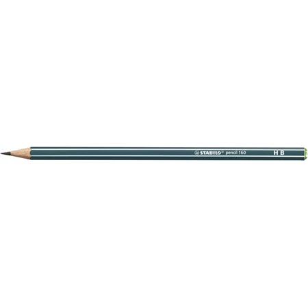 Ceruza STABILO Pencil 160 HB, hatszögletű, olajzöld