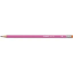 Ceruza STABILO Pencil 160 radírral, 2B, hatszögletű, rózsaszín