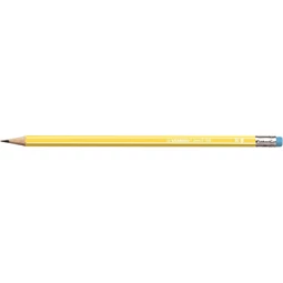 Ceruza STABILO Pencil 160 radírral, HB, hatszögletű, sárga