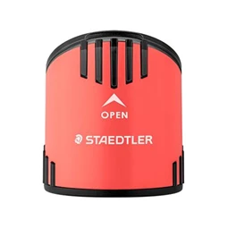 Ceruza készlet STAEDTLER Norix 181 2 db grafitceruza + 1 db egylyukú hegyező + 1 db radír, korall piros