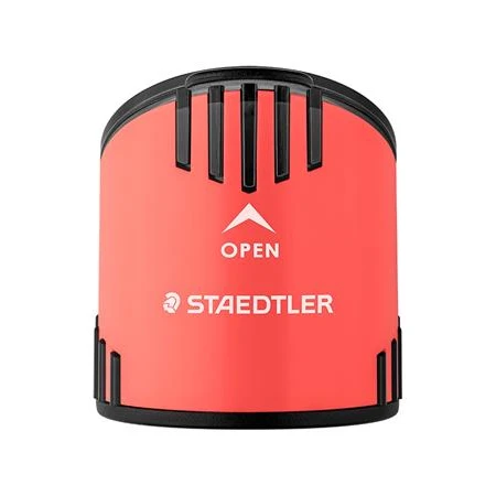 Ceruza készlet STAEDTLER Norix 181 2 db grafitceruza + 1 db egylyukú hegyező + 1 db radír, korall piros
