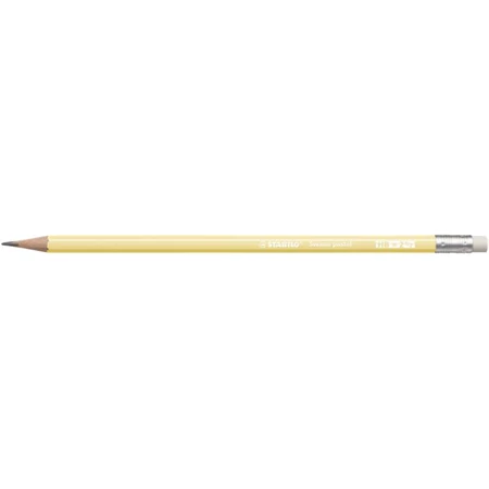 Ceruza radíros STABILO Swano HB pasztell sárga színű test