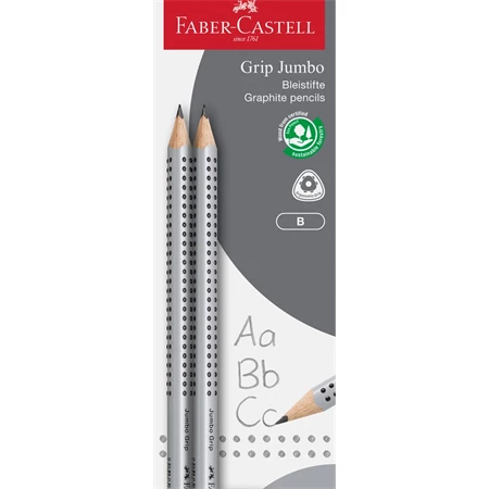 Ceruza szett Faber-Castell Grip Jumbo 2 db ceruza + kupakradír