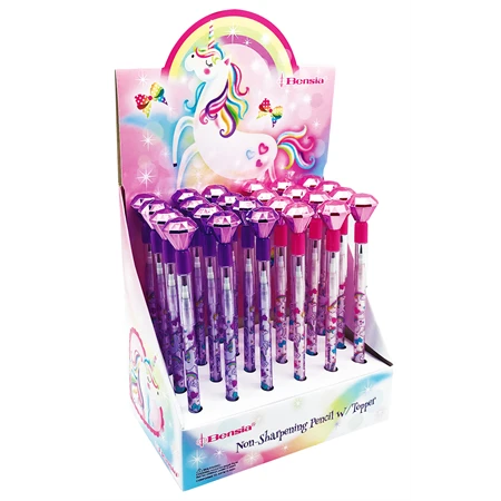 Ceruza tolóbetétes BENSIA Ékkő dísszel, Unikornis