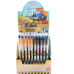 Ceruza tolóbetétes BENSIA radírral, munkagépek