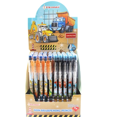 Ceruza tolóbetétes BENSIA radírral, munkagépek