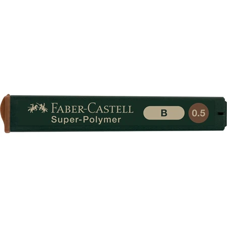 Ceruzahegy Faber-Castell 0,5mm B SUPER-POLYMER 12szál/tubus