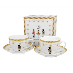 Csésze+alj szett porcelán 2személyes 270ml díszdobozban Christmas Ballerina
