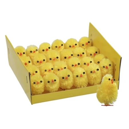 Csibe zsenília 3cm sárga