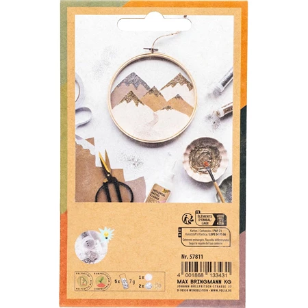 Csillám készlet 5db/csomag 5x7gr csillagpor Bio 7 gr. csillámpor2 arany, 2 ezüst, 1 irrizáló fehér, biológiailag lebomló