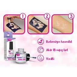 Csillám tetoválás ragasztó 5ml Luna Star