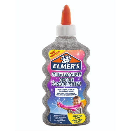 Csillámos ragasztó 177ml ELMERS ezüst