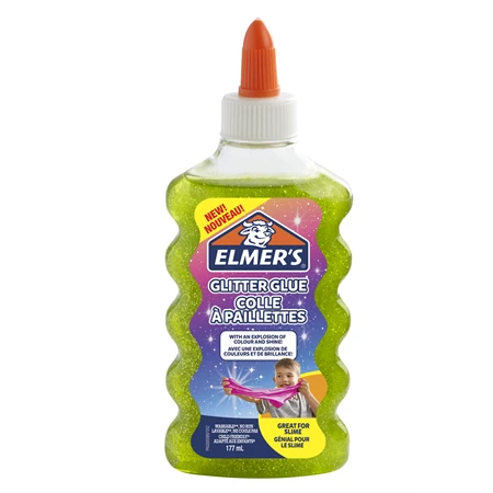 Csillámos ragasztó 177ml ELMERS zöld