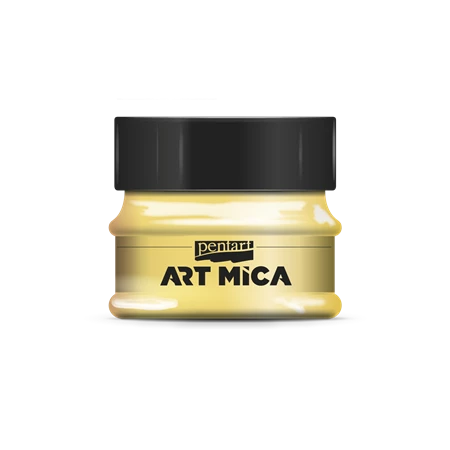 Csillámpor Art Mica üveggyantához 9g, sárga