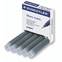 Csőtoll patron STAEDTLER Mars Matic fekete, 5db/csomag