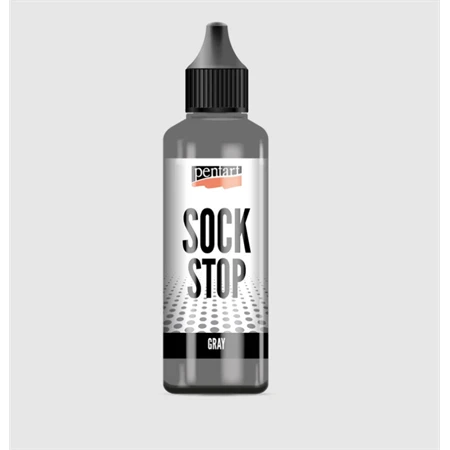 Csúszásgátló festék zoknira PENTART 80ml szürke