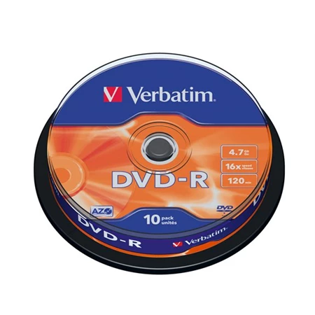 DVD-R   Verbatim 10 db/henger 16x