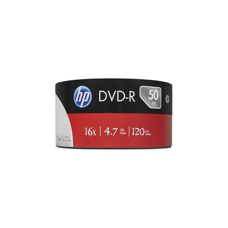 DVD-R lemez, HP 4,7 GB, 16x, zsugor csomagolás,