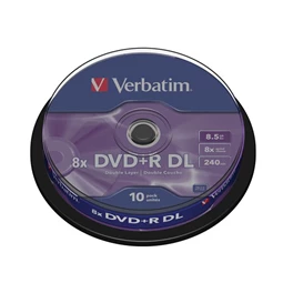 DVD+R VERBATIM 8,5GB 8x 10db/csomag