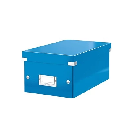 DVD tároló doboz LEITZ Click&Store lakkfényű, kék