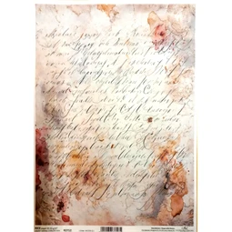Decoupage rizspapír A/4 Kézírás
