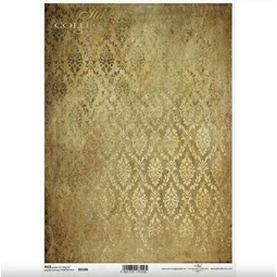 Decoupage rizspapír A/4 barokk tapéta arany