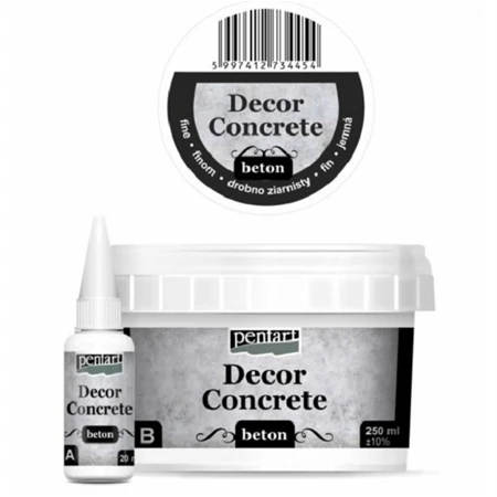 Dekor beton szett, 250ml, finom