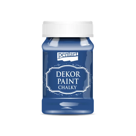 Dekor élénk krétafesték PENTART 100ml acélkék