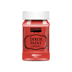 Dekor élénk krétafesték PENTART 100ml piros