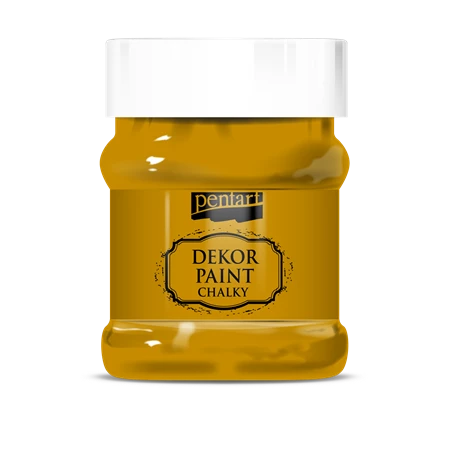 Dekor élénk krétafesték PENTART 230ml mustársárga