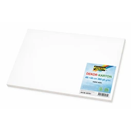 Dekor karton FOLIA 48x68cm 380gr natúr fehér extra vastag 1db dekor karton