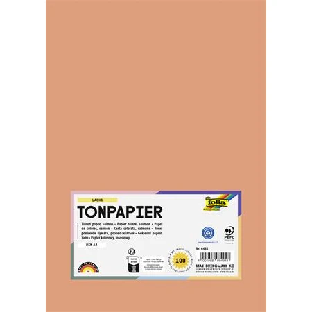 Dekor karton FOLIA A/4 130gr lazac 100db/cs