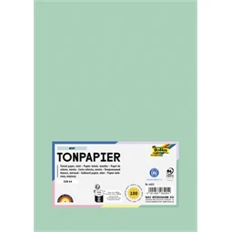 Dekor karton FOLIA A/4 130gr menta 100db/cs