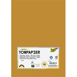 Dekor karton FOLIA A/4 130gr terracota 100db/cs