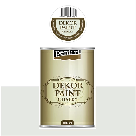 Dekor lágy krétafesték PENTART 1000ml krémfehér