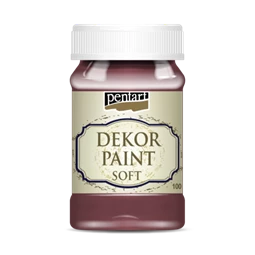 Dekor lágy krétafesték PENTART 100ml burgundi vörös