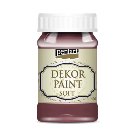 Dekor lágy krétafesték PENTART 100ml burgundi vörös