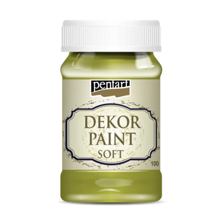 Dekor lágy krétafesték PENTART 100ml sárágászöld