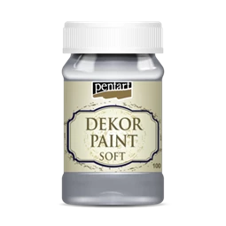 Dekor lágy krétafesték PENTART 100ml szürke