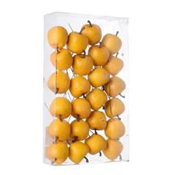 Dekoráció Alma polyfoam 3,5 cm sárga, piros 24db/csomag